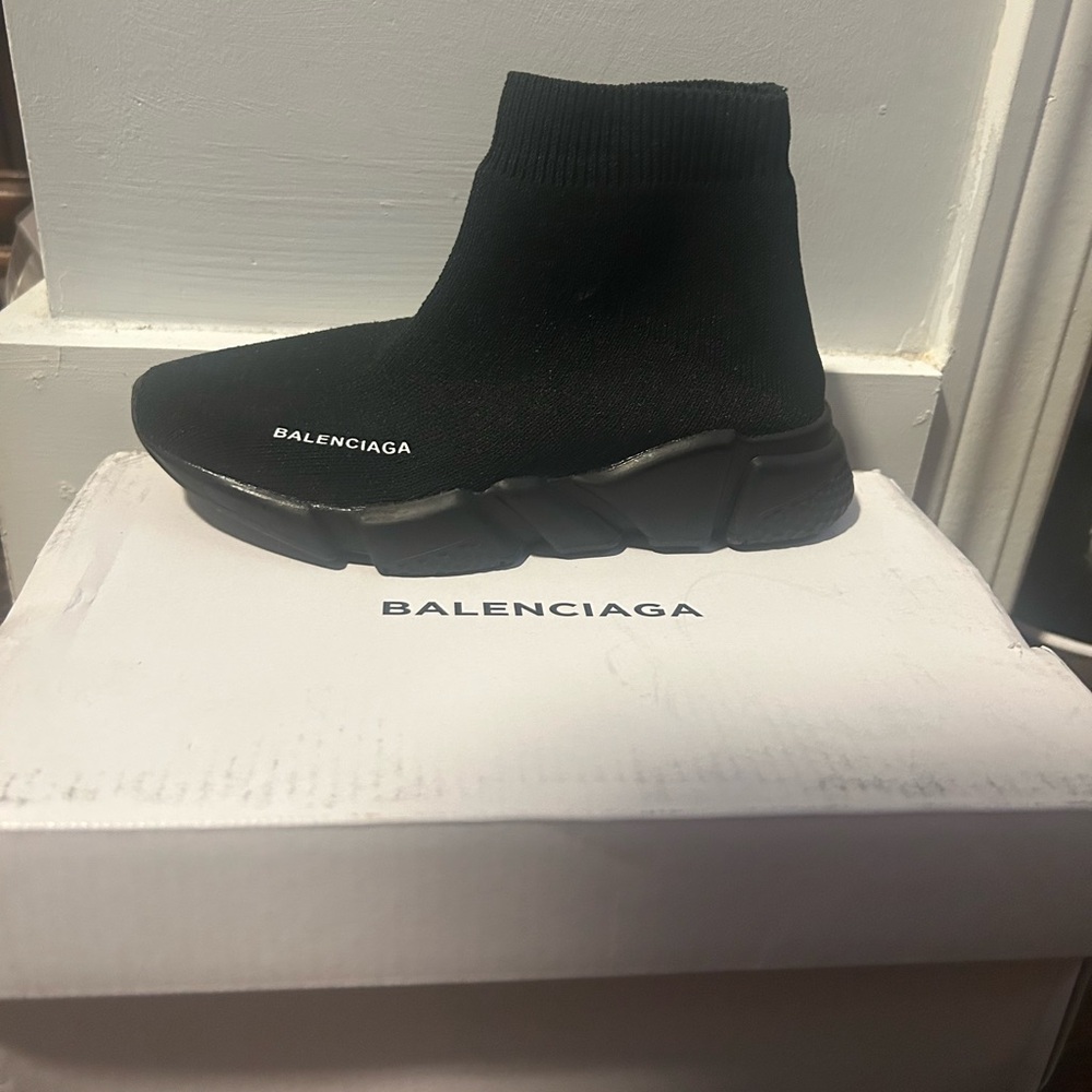 Balenciaga Black Sock-Style Sneakers
